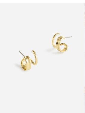 Madewell Variegated Double Hoop Stud Earrings - BRAND NEW